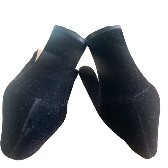 Nina Pump Velvet Square Toe Sz 7M Black Item #6A - Picture 7 of 7